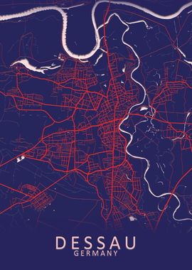 Dessau Germany City Map