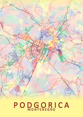 Podgorica Montenegro Map