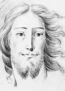 Christ Sketch By Jean Bern