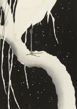 Heron In Snow 19251936 By 