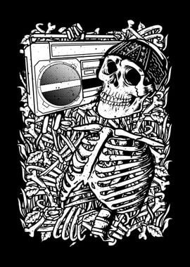 Boombox Skull