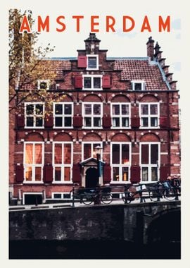 Amsterdam Vintage Poster