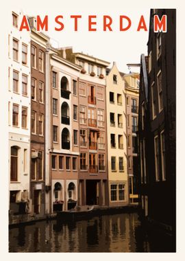 Amsterdam Vintage Poster