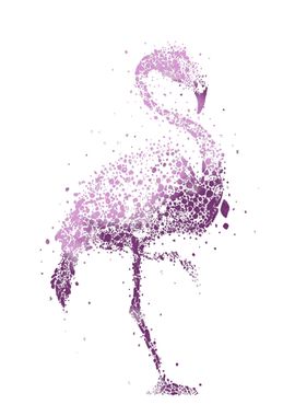 Flamingo Purple Art