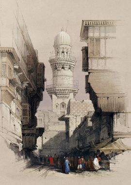 Street Scene in Cairo 1849