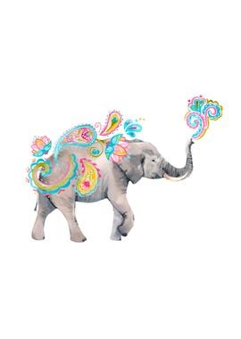 Colorful elephant