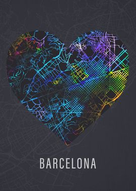 Barcelona Spain City Heart