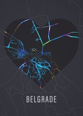 Belgrade Serbia City Map