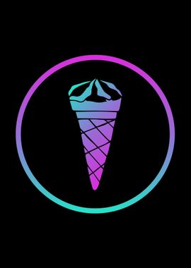 Neon Ice Cream Food 8