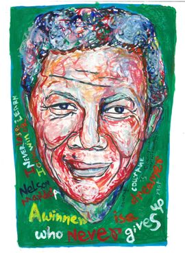 Nelson Mandela portrait