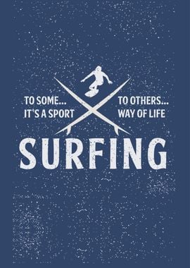 Surfing Way Of Life Poster