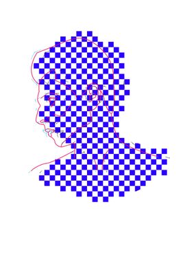 Line Pixel Man