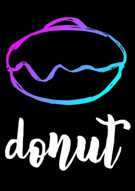 Neon Donut Food 8