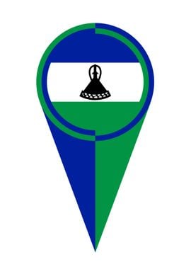 Lesotho Pointer Flag