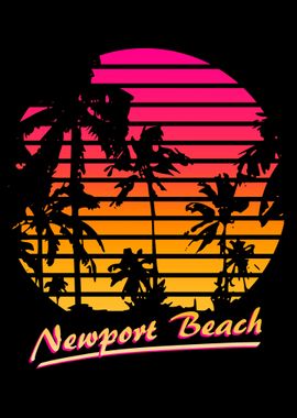 Newport Beach 80s Sunset