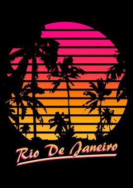 Rio De Janeiro 80s Sunset