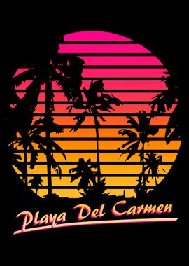 Playa Del Carmen 80s Sunse