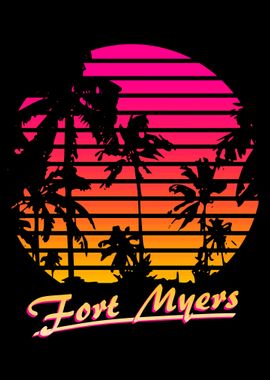 Fort Myers 80s Sunset