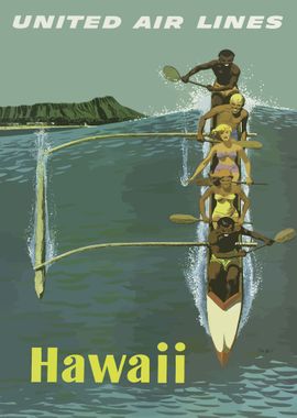 Hawaii Vintage Poster