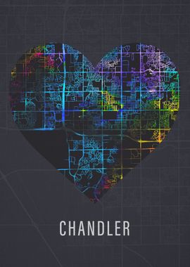 Chandler Arizona City Map