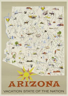 Arizona Vintage Poster