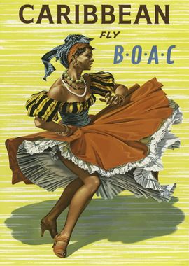 Caribbean Vintage Poster