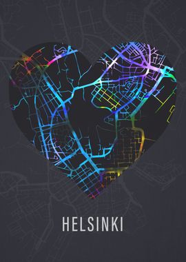 Helsinki Finland City Map