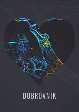 Dubrovnik Croatia City Map