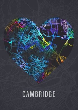 Cambridge England City Map