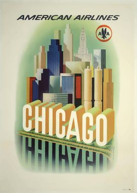 Chicago Vintage Poster