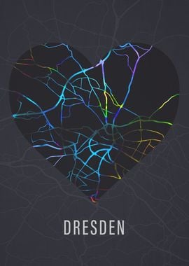 Dresden Germany City Map