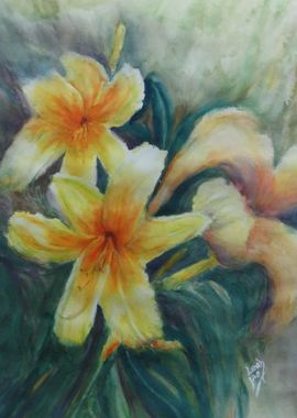 Lilies in the Wind