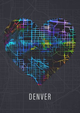 Denver Colorado City Map