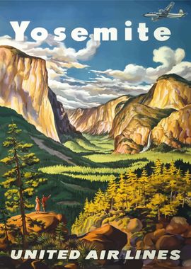 Yosemite Vintage Poster