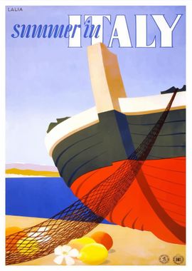 Italy Vintage Poster