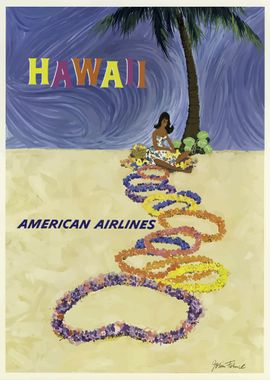 Hawaii Vintage Poster