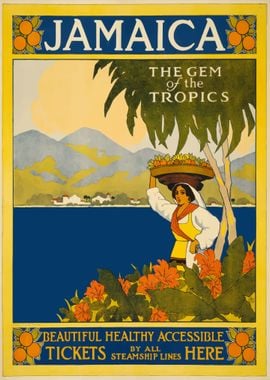 Jamaica Vintage Poster