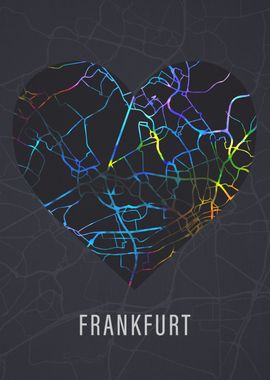 Frankfurt Germany City Map