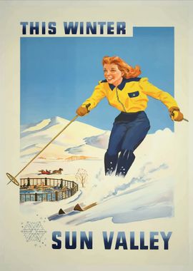 Sun Valley Vintage Poster