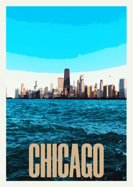 Chicago Vintage Poster