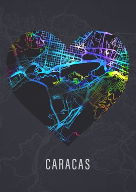 Caracas Venezuela City Map