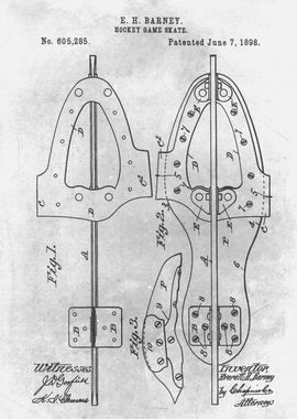 No263 Hockey game skate