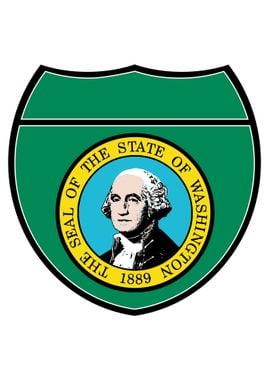 Washington State Flag Sign