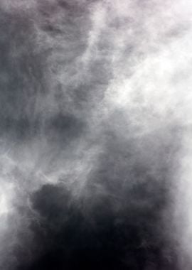 Black air sky with clouds