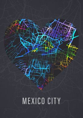 Mexico City Street Map