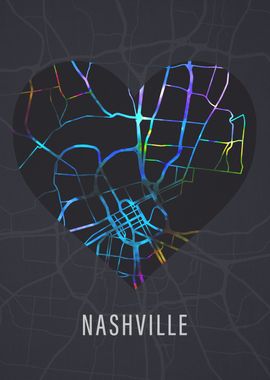 Nashville City Street Map