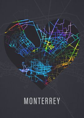 Monterrey Mexico City Map