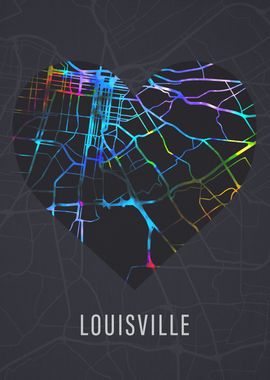 Louisville City Street Map