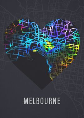 Melbourne City Street Map