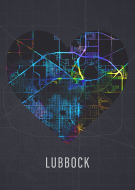 Lubbock City Street Map